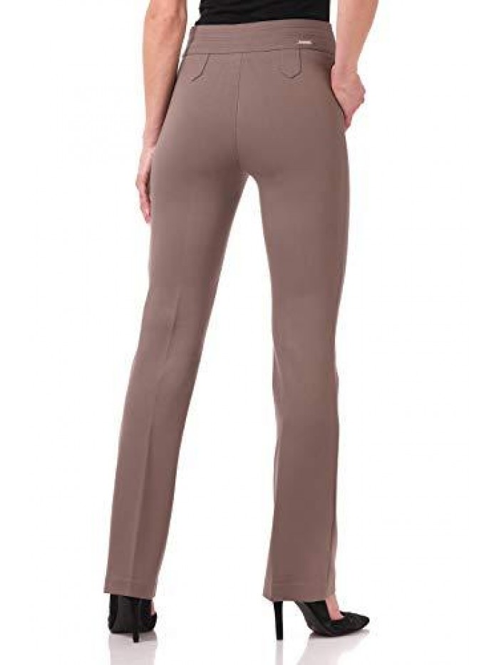 Women's Secret Figure Pull-On Knit Bootcut Pant w/Tummy Control 