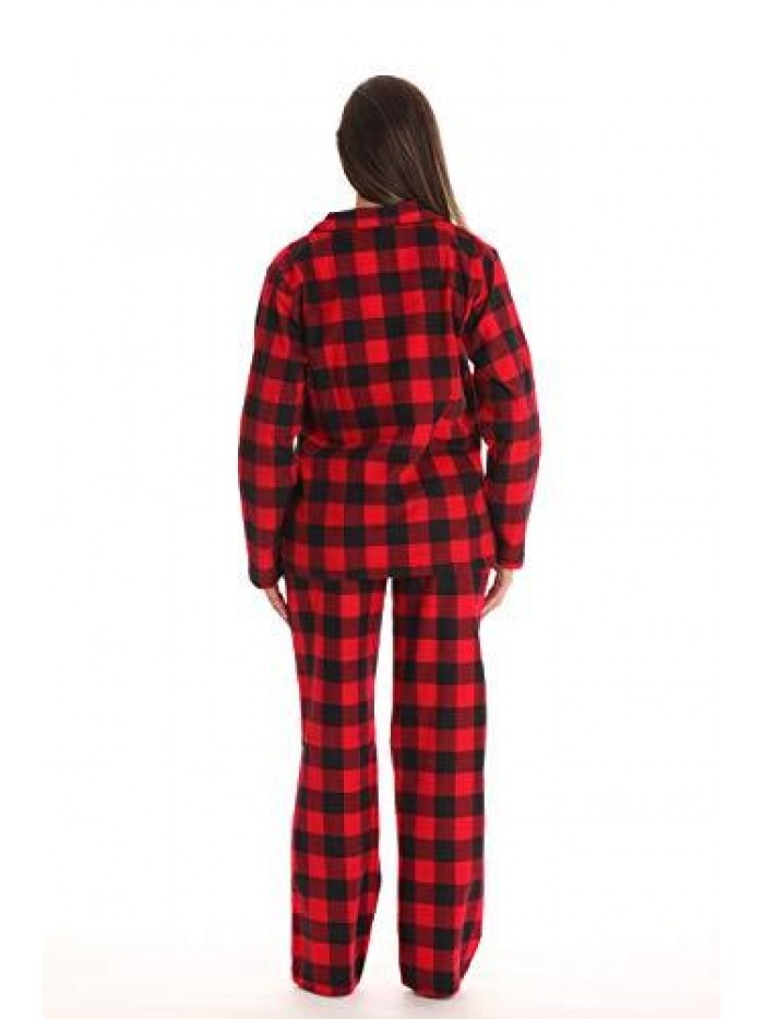 Love Long Sleeve Flannel Pajama Sets for Women 