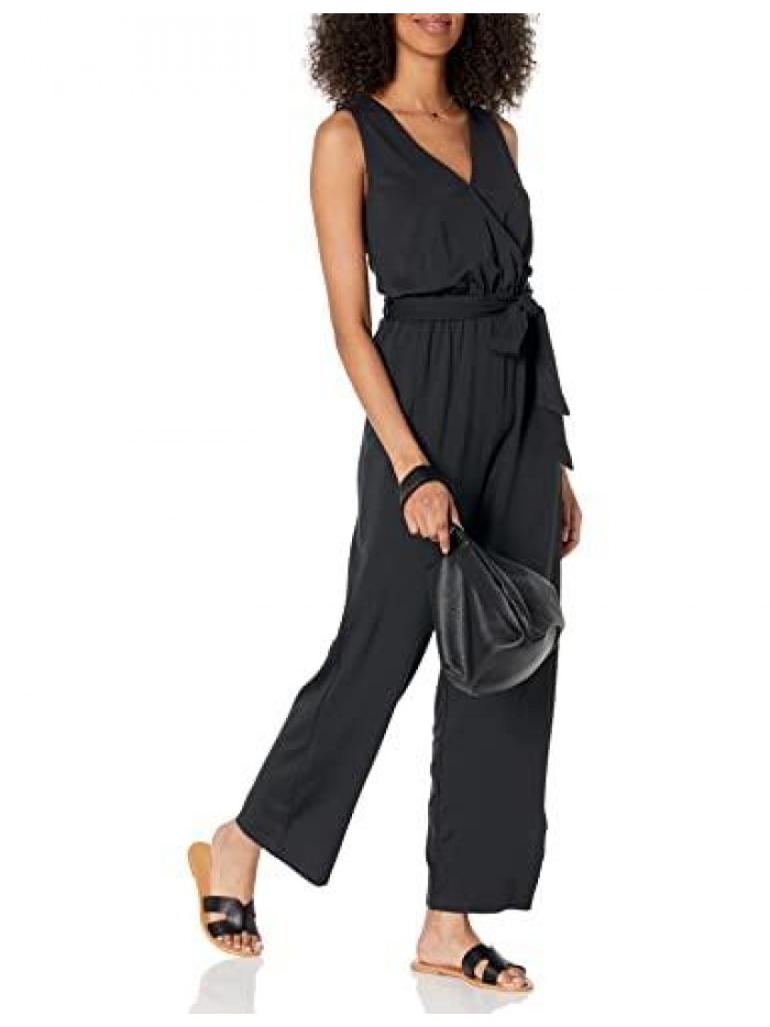 Drop Women's @caralynmirand Sleeveless Wrap Jumpsuit 