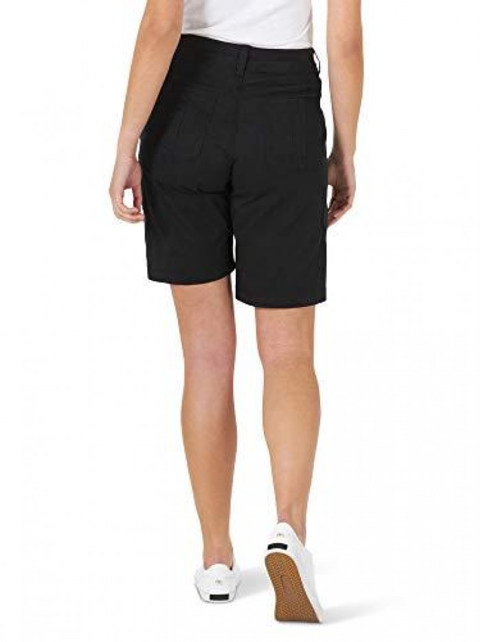 Women's Missy Relaxed Fit Avey Knit Waist Cargo Bermuda Short 