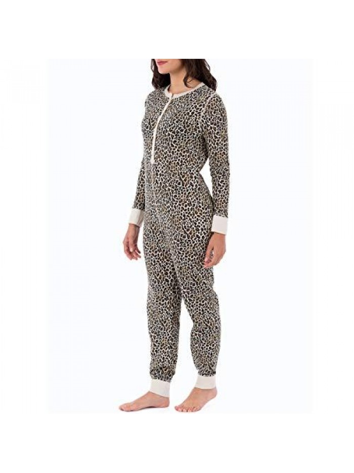 of the Loom womens Micro Waffle Premium Thermal Union Suit 