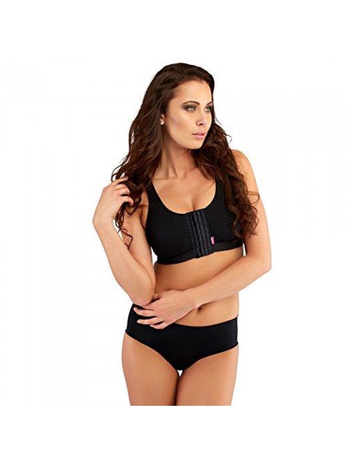 PI Active - Medical Post Surgery Cotton Bra - Front Closure & Seamless Cups 