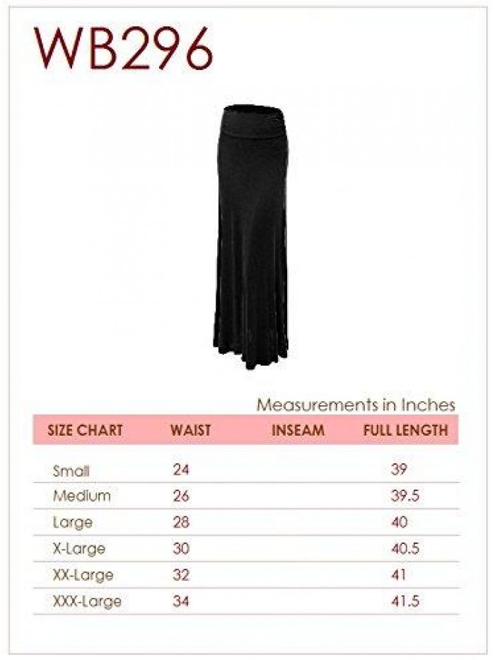 Womens Floor Length Maxi Skirt - Made in USA 