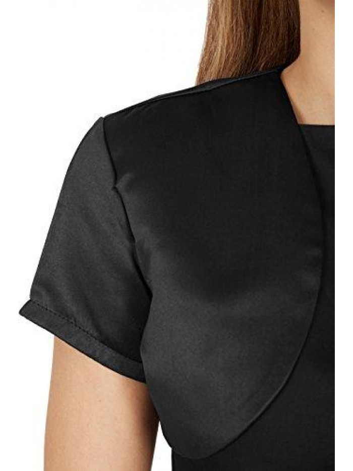 Satin Bolero Shrug - Short Sleeve 