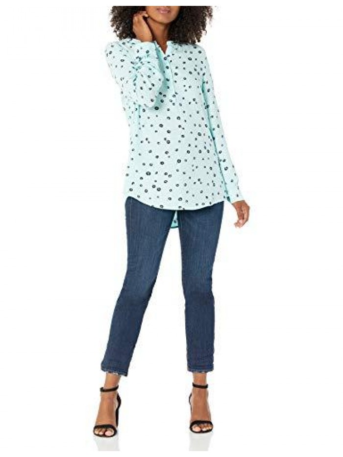 Women's Long-Sleeve Woven Blouse  