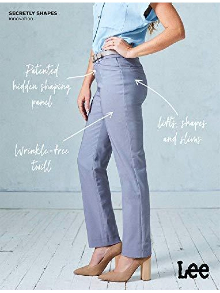 Women's Secretly Shapes Regular Fit Straight Leg Pant 