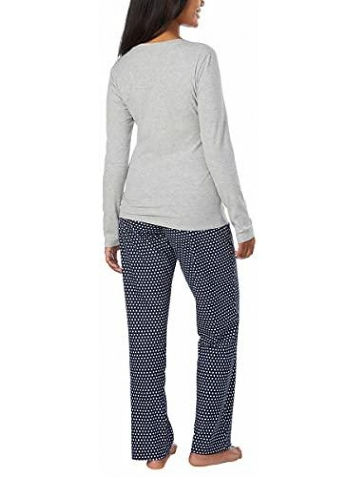 Klein Womens 2 Piece Fleece Pajama Set 