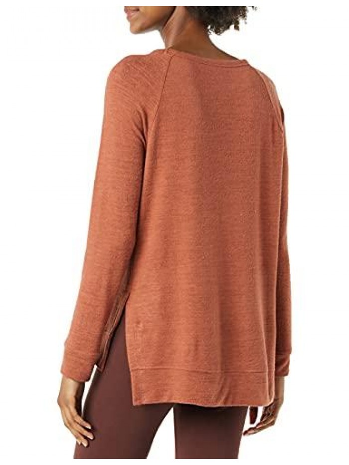 Ritual Women's Cozy Knit Open Crewneck Dorito Pullover 