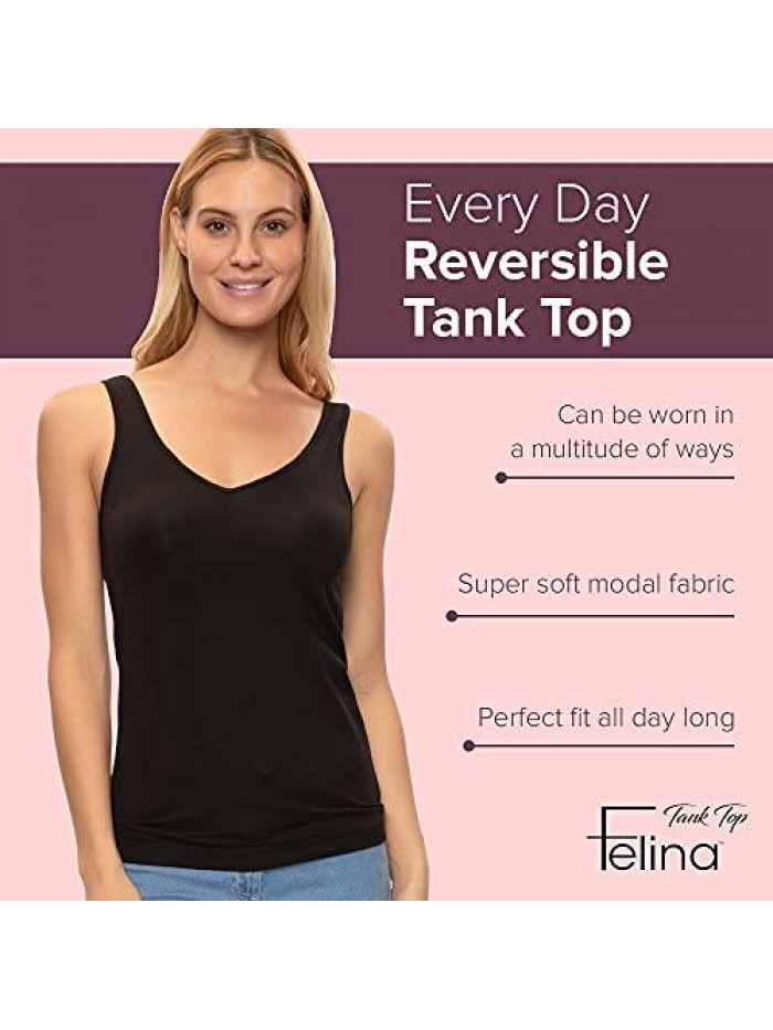 Reversible Cotton Women’s Tank Top | 4-Pack 