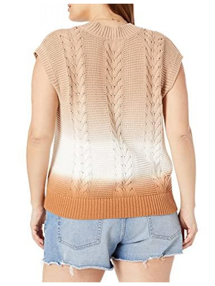 Drop Women's Camille Cable Sweater Vest 