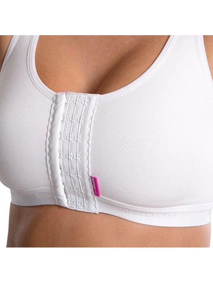 PI Active - Medical Post Surgery Cotton Bra - Front Closure & Seamless Cups 