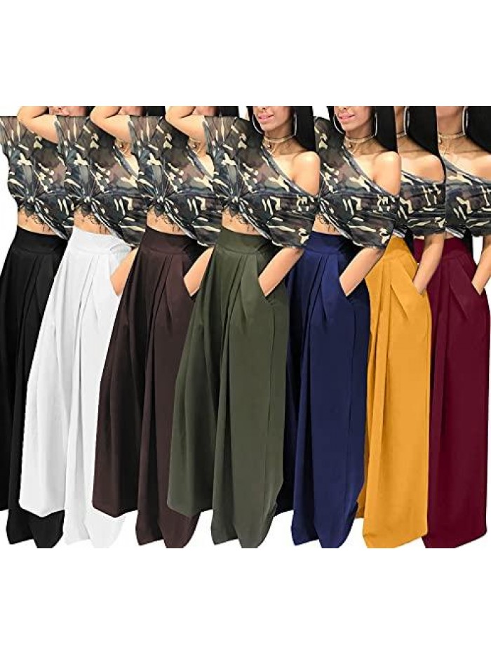 Women's Stretchy Wide Leg Palazzo Lounge Pants(S-3XL) 