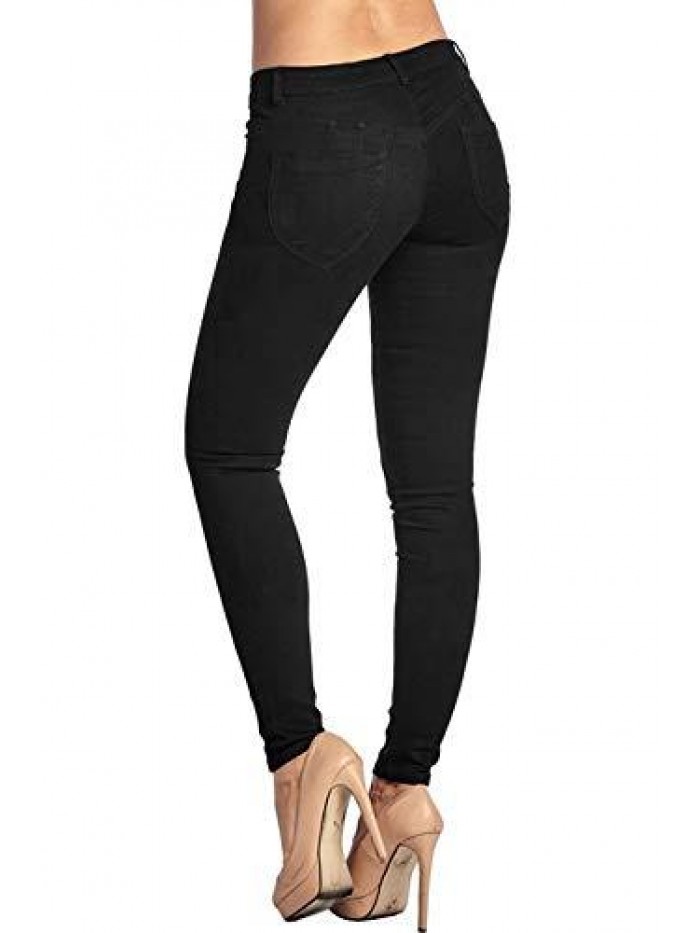 Women's Trendy Skinny 5 Pocket Stretch Uniform Pants 