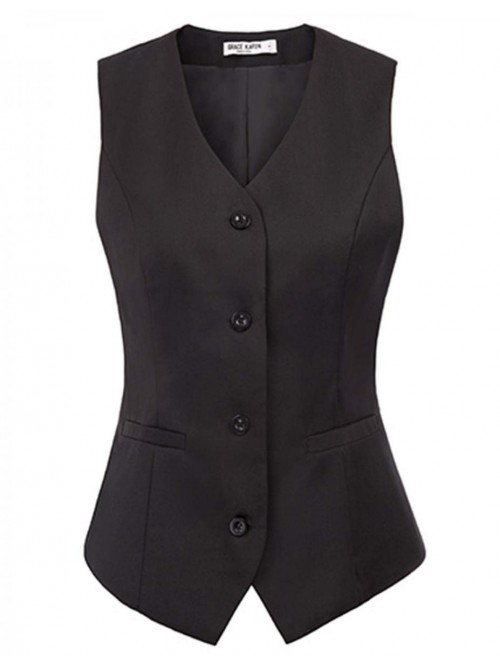 KARIN Womens Waistcoat Vest Vintage Steampunk Dres...