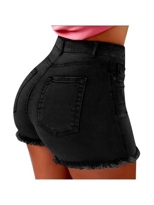 Pockets Denim Women Shorts Wash Summer Jeans Femal...