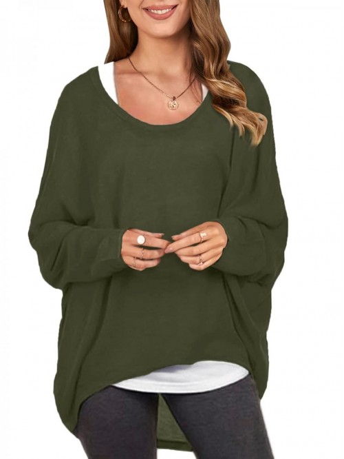 Women's Batwing Sleeve Off Shoulder Loose Oversize...