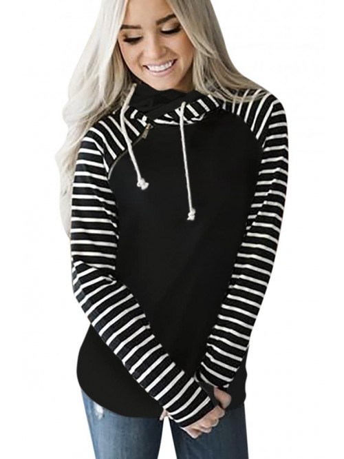 Pullover Fashion Sweatshirts Double Hooded Color B...