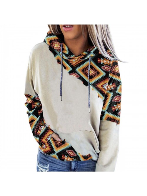 for Women, Women's Western Ethnic Print Sweatshirt...