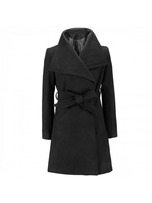 Coats for Women Solid Color Outwear Ladies Elegant...