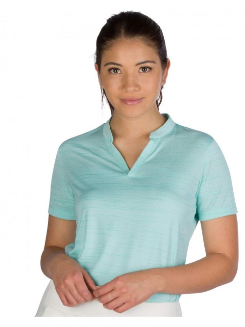 Sixty Six Women’s Short Sleeve Collarless Golf P...