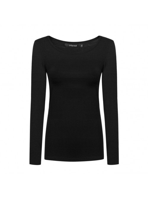 Co. Women's Long Sleeve T-Shirt Scoop Neck Basic L...