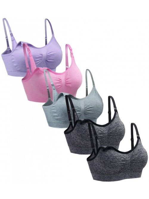 5PACK Nursing Bra Wireless Bra Women's Sleeping Ma...